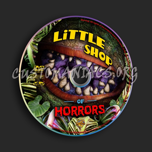 Little Shop Of Horrors dvd label