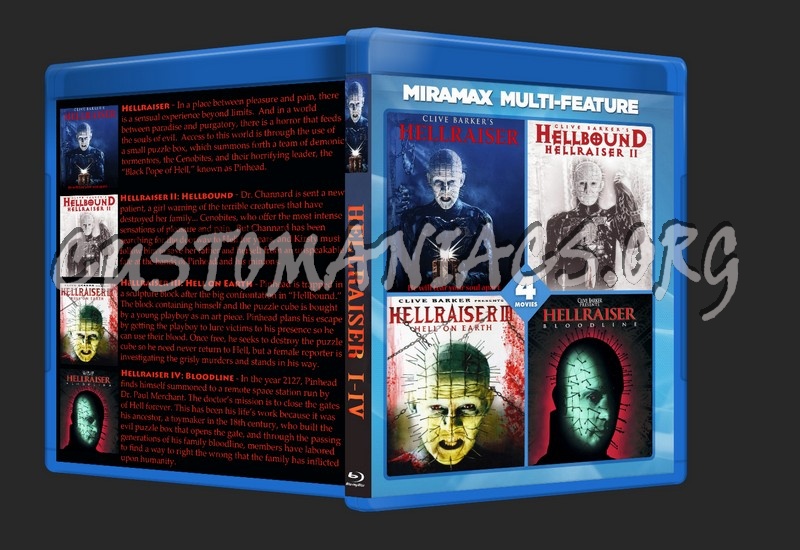 Hellraiser Collection 1-4 blu-ray cover