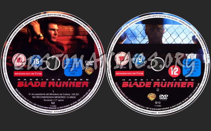 Blade Runner dvd label