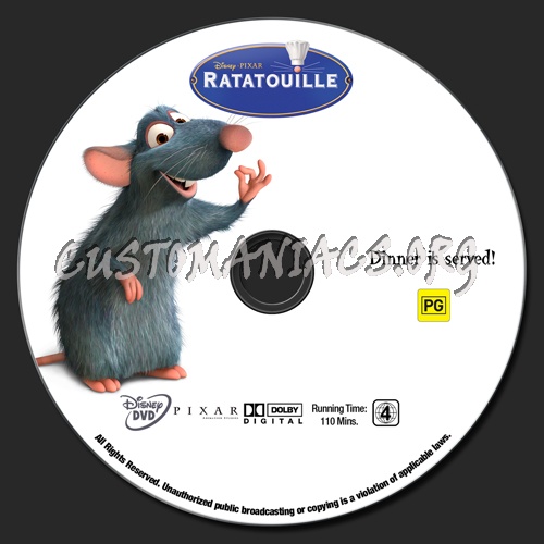 Ratatouille dvd label