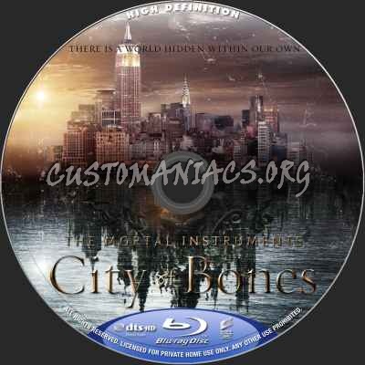 The Mortal Instruments: City Of Bones blu-ray label