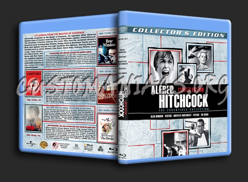 Alfred Hitchcock Essentials Collection blu-ray cover