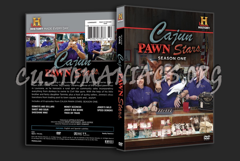 Cajun Pawn Stars Season 1 dvd cover