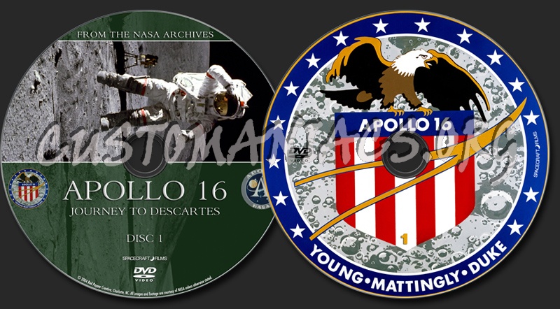 Apollo 16 - Journey To Descartes dvd label