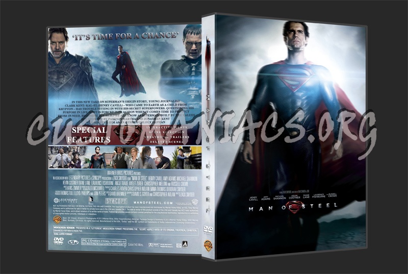 Man Of Steel dvd cover