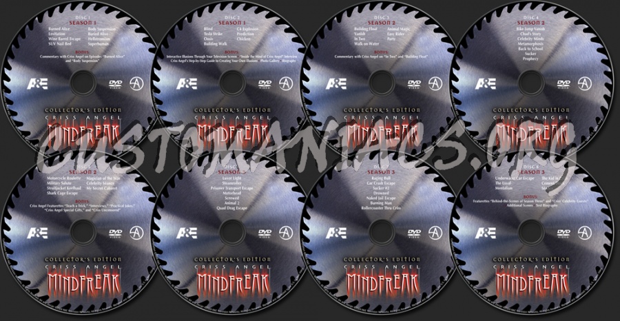 Chriss Angel Mindfreak Collector's Edition dvd label