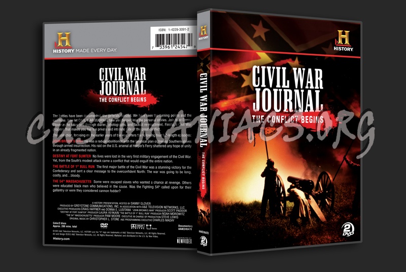 Civil War Journal The Conflict Begins dvd cover