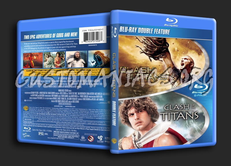 Clash of the Titans Double Feature blu-ray cover