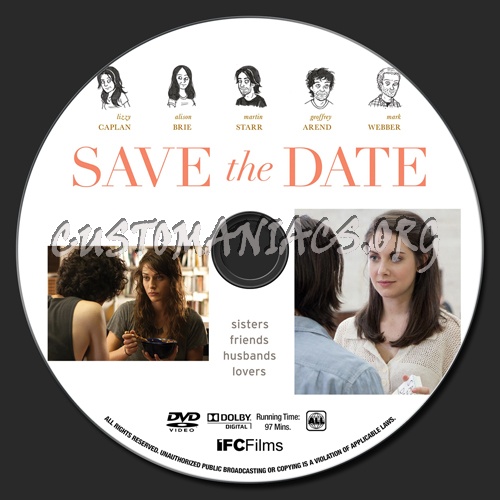 Save The Date (2012) dvd label