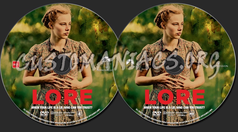 Lore dvd label