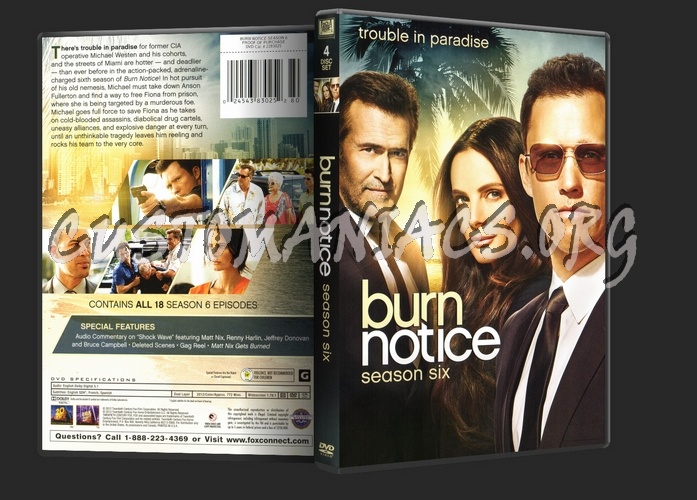 Burn Notice Season 6 dvd cover