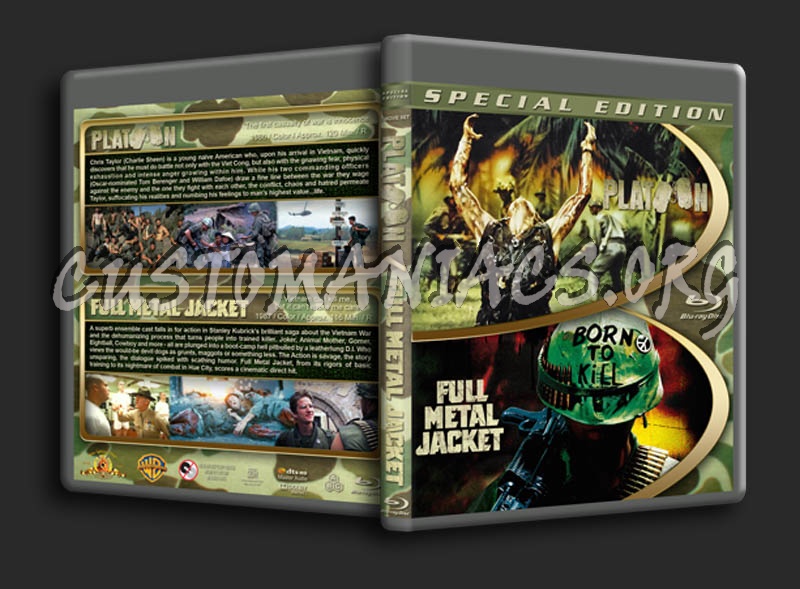 Platoon / Full Metal Jacket Double blu-ray cover