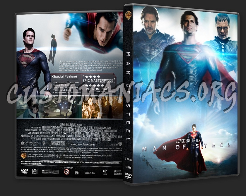 Man of Steel dvd cover