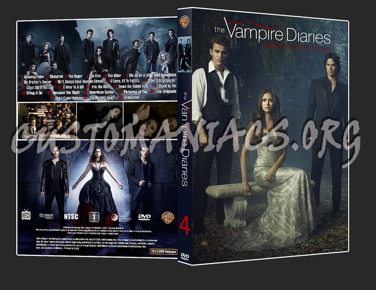 vampire diaries season four ver2 dvd cover