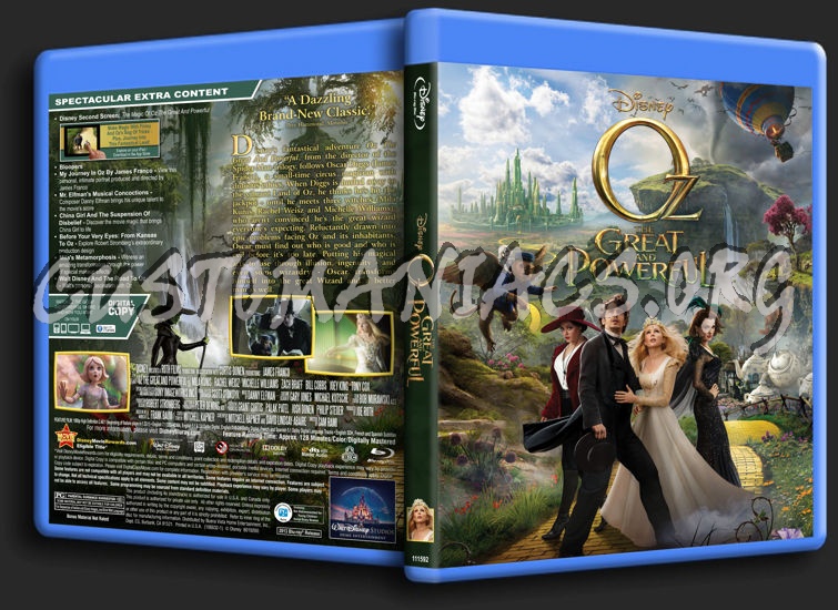 Oz the Great and Powerful blu-ray cover