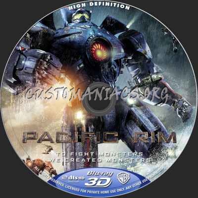 Pacific Rim (2D+3D) blu-ray label