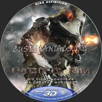 Pacific Rim (2D+3D) blu-ray label