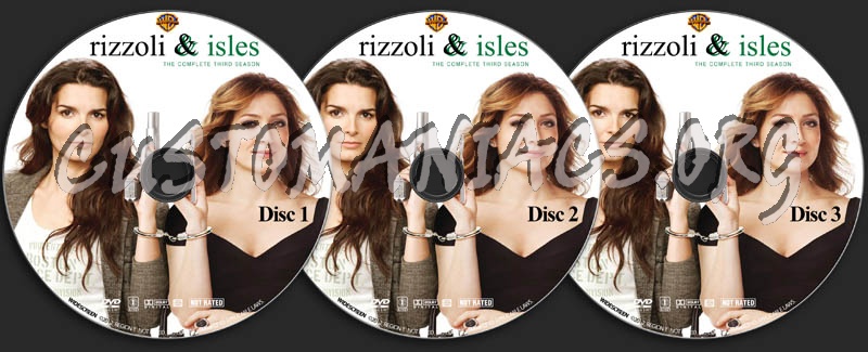 Rizzoli & Isles: Season 3 dvd label