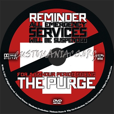 The Purge (2013) dvd label