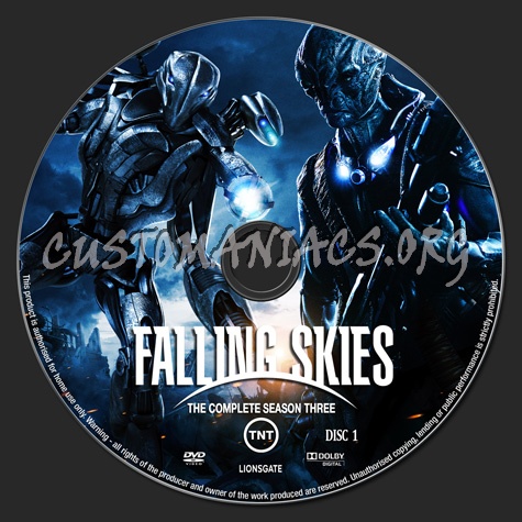 Falling Skies Season 3 dvd label