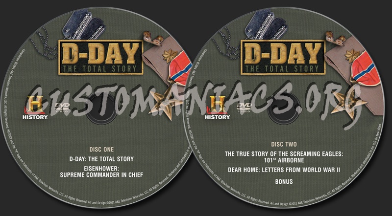 D-Day the Total Story dvd label