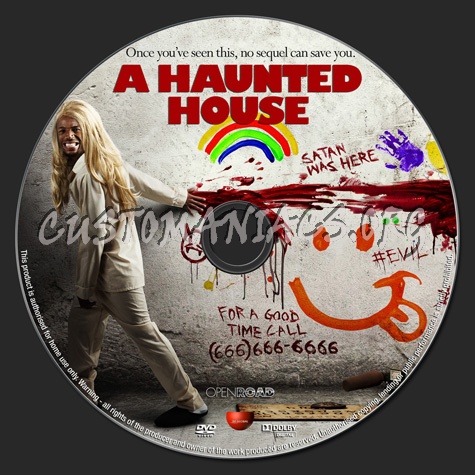 A Haunted House dvd label