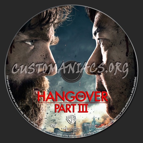 The Hangover 3 dvd label