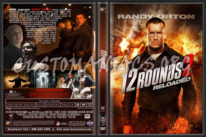 12 Rounds 2 Reloaded dvd label - DVD Covers & Labels by Customaniacs, id:  192850 free download highres dvd label