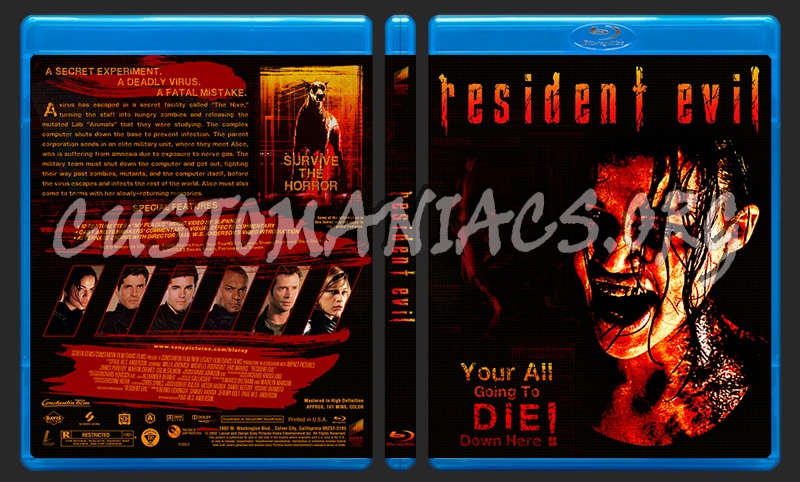 Resident Evil blu-ray cover