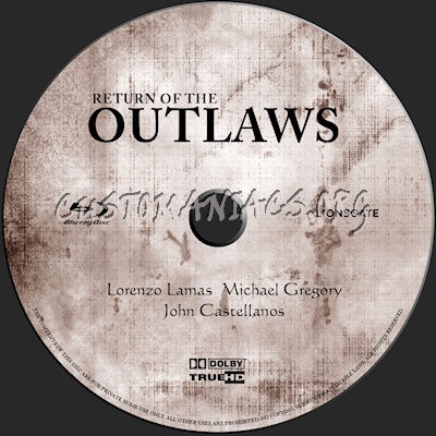 Return of the Outlaws blu-ray label