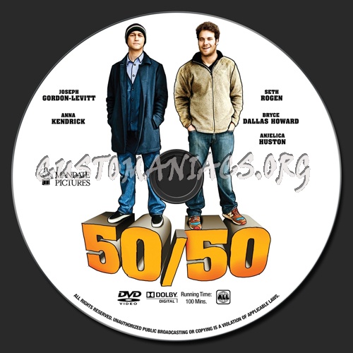 50/50 dvd label