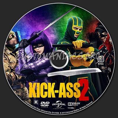 Kick-Ass 2 dvd label