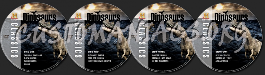 Dinosaurs dvd label