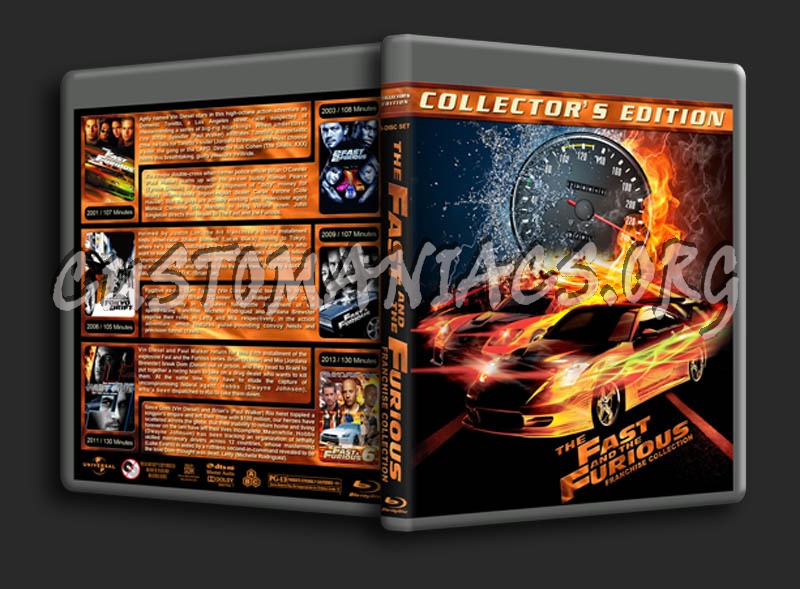 The Fast & the Furious: Franchise Collection blu-ray cover