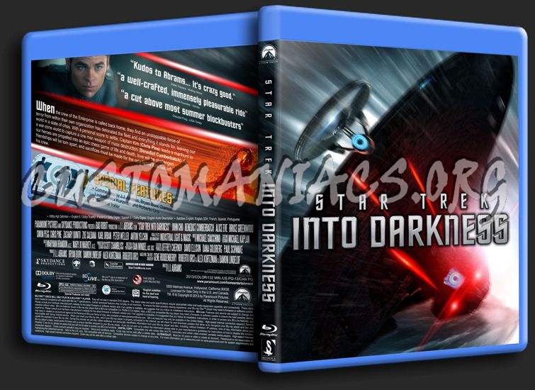 Star Trek Into Darkness blu-ray cover