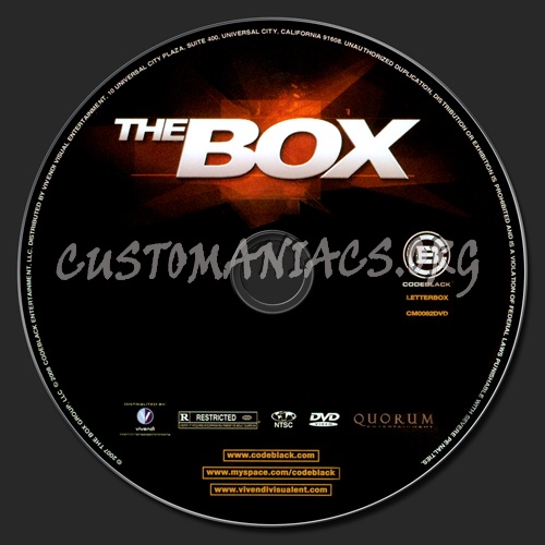 The Box dvd label