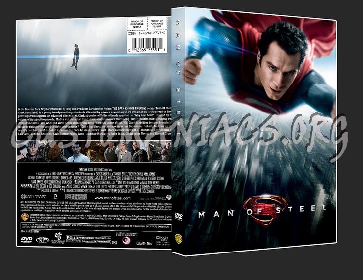 Man Of Steel dvd cover