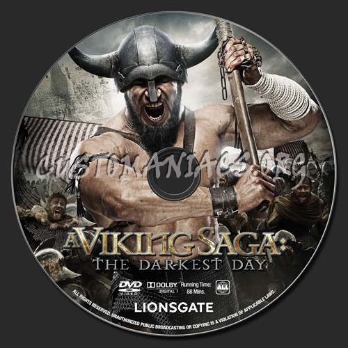 A Viking Saga: The Darkest Day dvd label