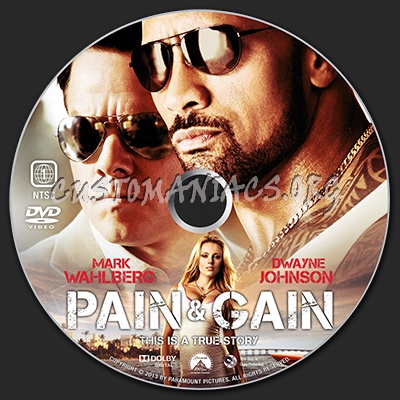 Pain & Gain dvd label