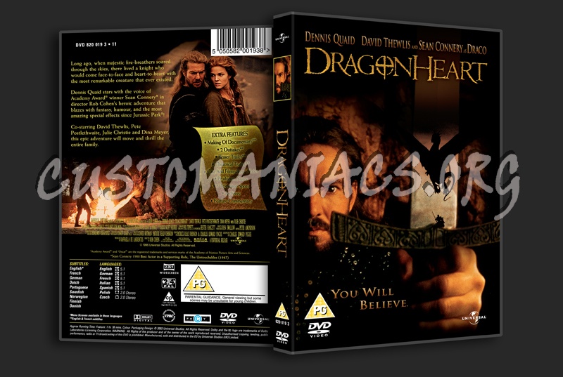 Dragonheart dvd cover