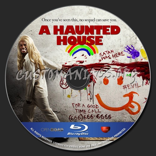 A Haunted House blu-ray label