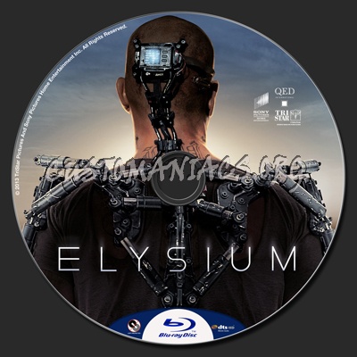 Elysium blu-ray label