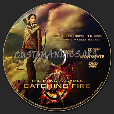 The Hunger Games: Catching Fire dvd label