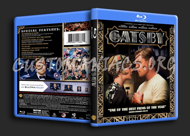 The Great Gatsby blu-ray cover