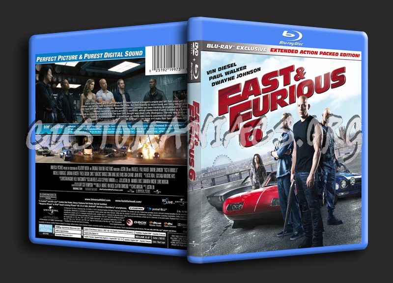 Fast & Furious 6 blu-ray cover