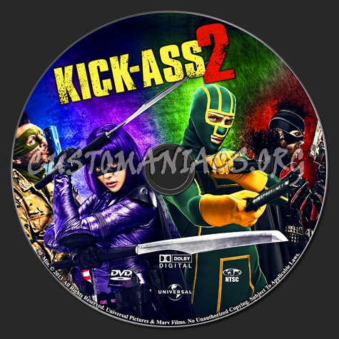 Kick-Ass 2 dvd label