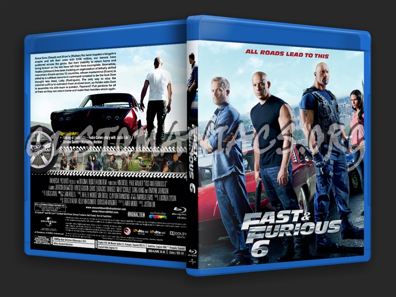 Fast & Furious 6 blu-ray cover