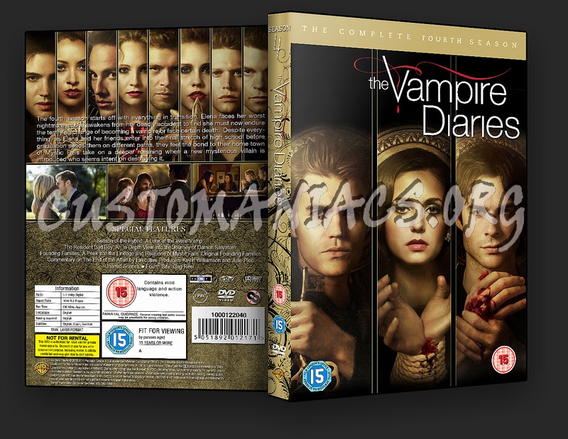 The Vampire Diaries Season 4 dvd cover