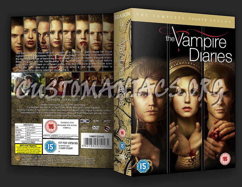 The Vampire Diaries Season 4 dvd cover