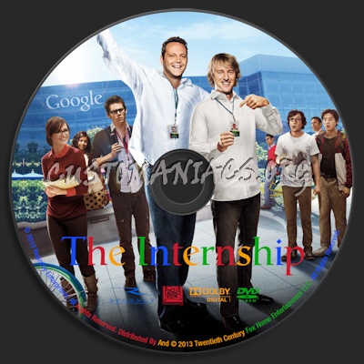 The Internship dvd label